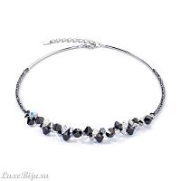 Колье Coeur de Lion Black-Crystal, 4640/10-1318