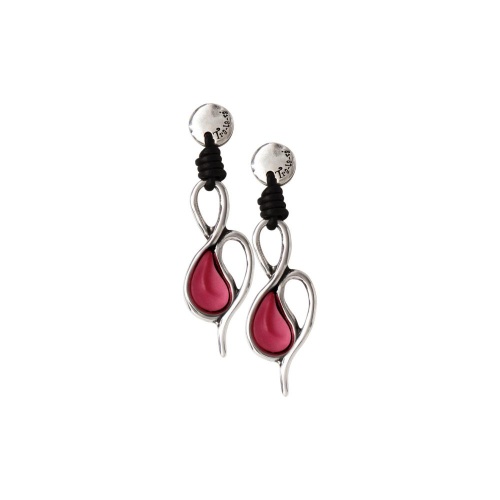 Серьги Tra-la-ra, Infinity, со вставкой из смолы, TLR23-231P107 розовый