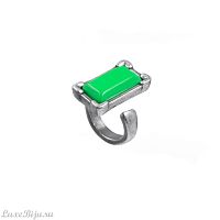 Кольцо Tra-la-ra, Neon, разъемное, cо смолой, TLR24-236P302 зеленый