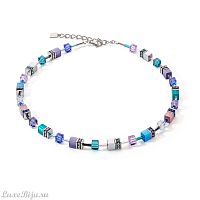 Колье Coeur de Lion Turquoise-Purple 2839/10-0608