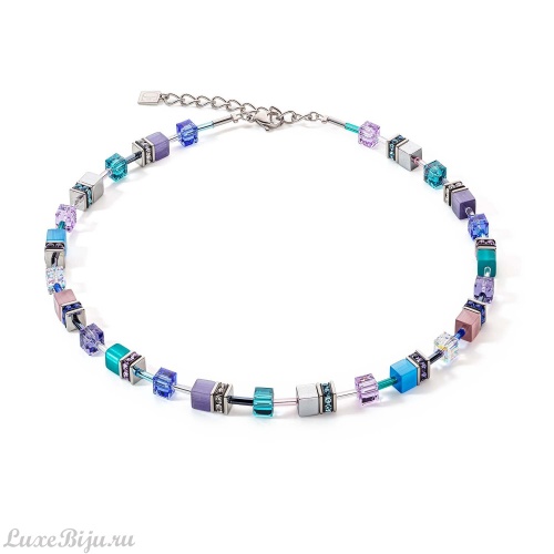 Колье Coeur de Lion Turquoise-Purple 2839/10-0608