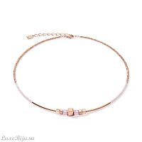 Колье Coeur de Lion Rose Gold Lilac 5042/10-0829