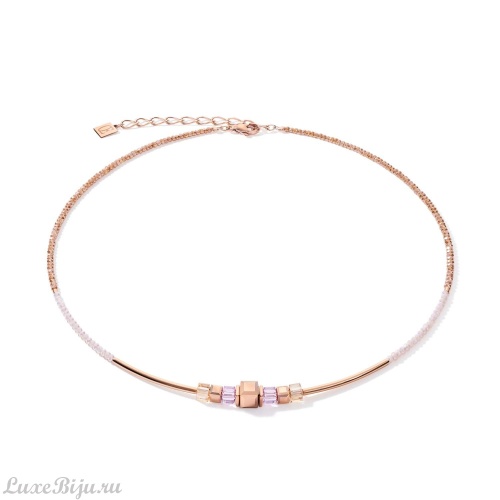 Колье Coeur de Lion Rose Gold Lilac 5042/10-0829