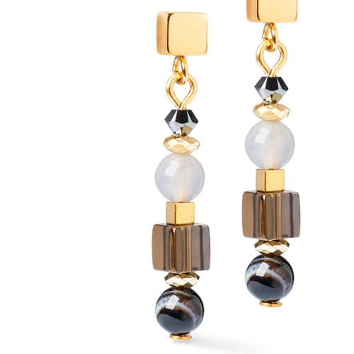 Серьги Coeur de Lion Brown-Grey, 4347/21-1112 фото 2