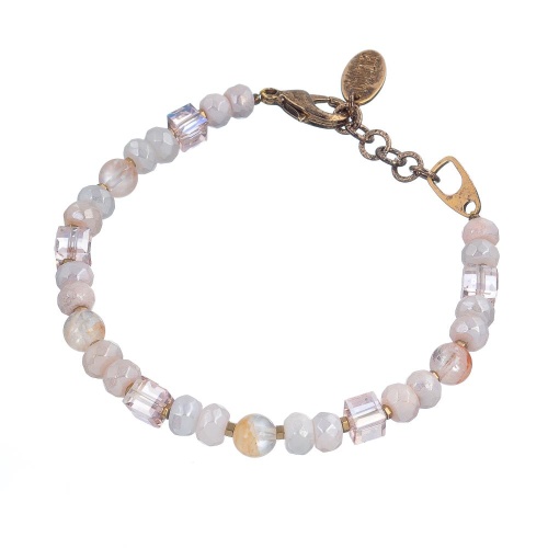 Браслет Lanzerotti, Pesca, авантюрин, кварц, кристаллы, гематит, LZ-24.05-251 розовый