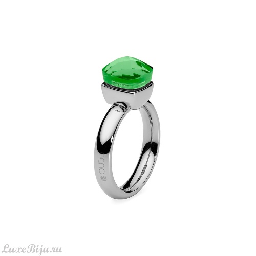 Кольцо Qudo Firenze peridot 18.4 мм 610845/18.4 G/S