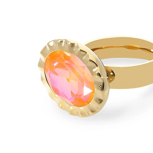 Кольцо Qudo TIVOLA UNICA big (G/P) Crystal orange ignite 58, 688431 фото 8