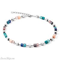 Колье Coeur de Lion Blue-Turquoise-Peach 5022/10-0751
