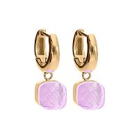 Серьги Qudo FIRENZE (G) Light Rose, 107001/20-5902