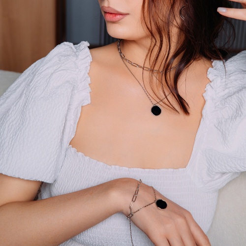 Колье Fiore Luna Onyx, B2003NM-N02.1 BW/S фото 4