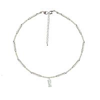 Колье Lanzerotti, Gelido, жемчуг, лабрадорит, кристалл, LZ-25.02-038 серый