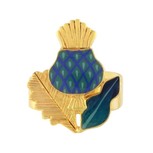 Кольцо TARATATA, Chardon bleu, разъемное, с цветной смолой, TT-H24-09411-204 синий фото 2