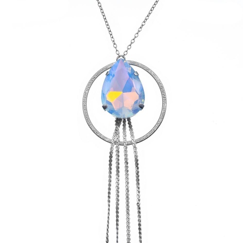 Колье Catherine Bijoux, Aurora crystal, с кристаллом, CB26.1-5682AS голубой