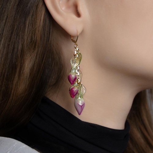 Серьги Lanzerotti, Erbario, бутонами роз, LZ-26.02-067 розовый фото 2