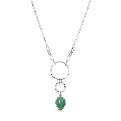 Колье Fiore Luna GREEN AVENTURINE, LN3171-5 G/S фото 3