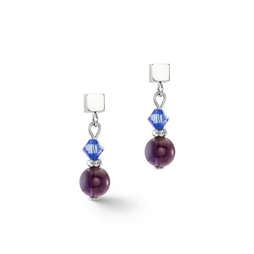 Серьги Coeur de Lion Purple-Blue, 4345/21-0807 фото 5