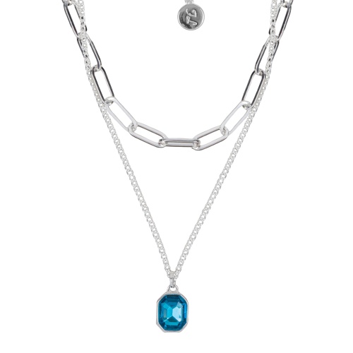 Колье Fiore Luna Aquamarine, LN6103 S фото 3
