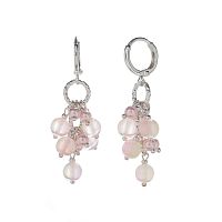 Серьги Lanzerotti, Hello babe!, с селенитом и перламутром, LZ-25.07-207 розовый