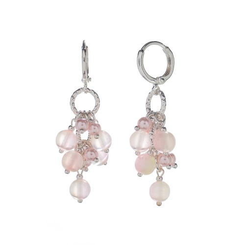 Серьги Lanzerotti, Hello babe!, с селенитом и перламутром, LZ-25.07-207 розовый