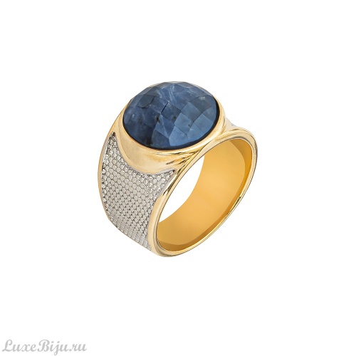 Кольцо Possebon  pearl sodalite 16.5 мм