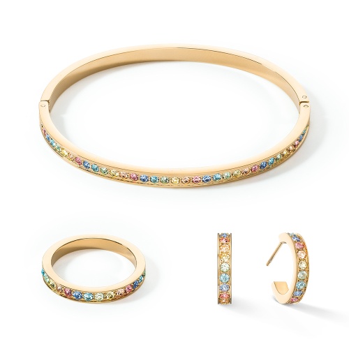 Серьги Coeur de Lion Multicolour Pastel Gold, 0127/21-1590 фото 4