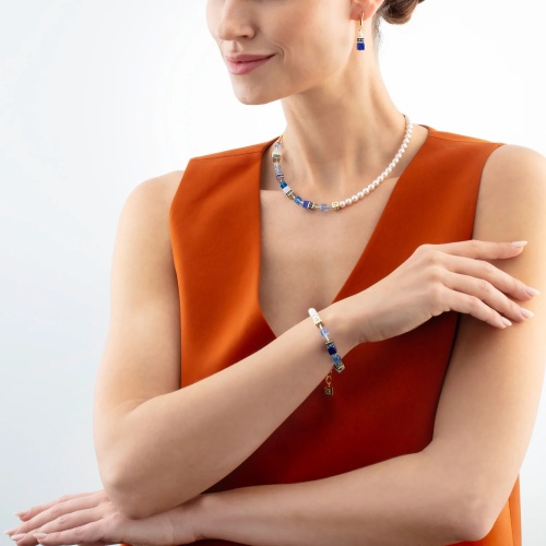 Серьги Coeur de Lion Blue-Gold, 5086/21-0716 фото 6