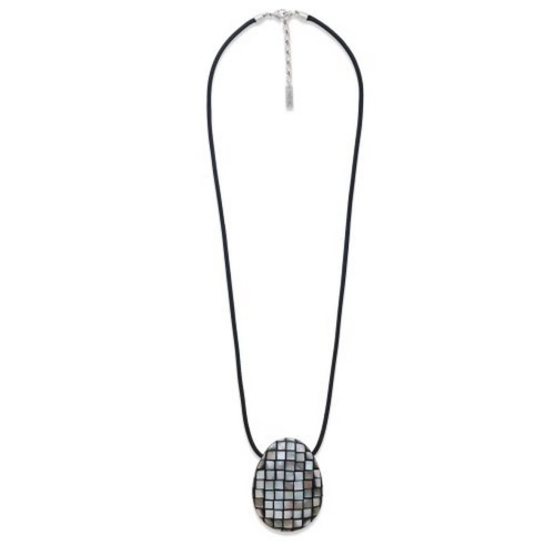 Колье Nature Bijoux, Rivoli, с перламутровой мозайкой, NB26.2-15-43901 серый