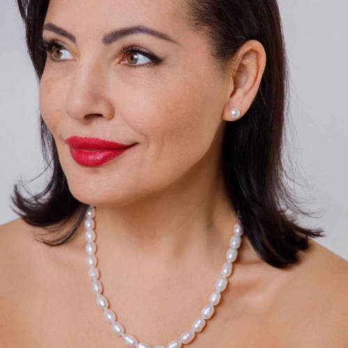 Пусеты Fiore Luna Pearl Point, AL1004 G фото 2