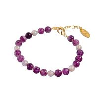 Браслет Lanzerotti, Iris, с лепидолитом и агатом, LZ-26.03-085 лиловый