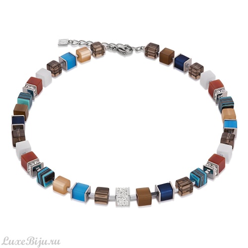 Колье Coeur de Lion Blue-Brown 4890/10-0711