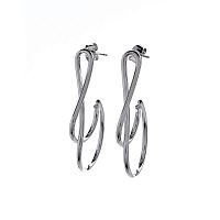 Серьги Moon Paris, Ringo, "Мелодия", MR-22.04-124 серебристый