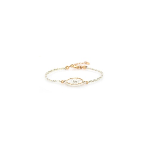 Браслет Franck Herval, Fiona, с перламутром и кристаллом Swarovski, FH26.2-13-73462 белый