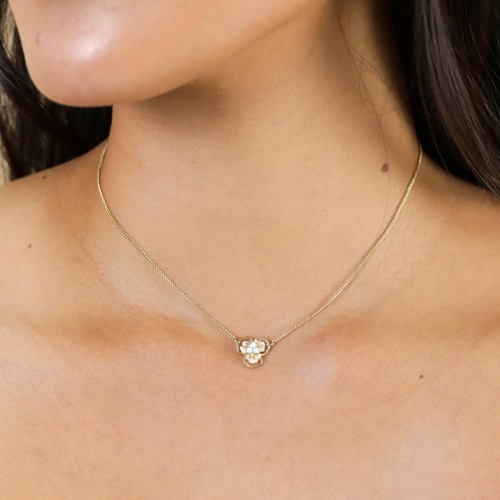 Колье Franck Herval, Lisette, с перламутром и кристаллами Swarovski, FH25.2-15-64390 белый фото 3