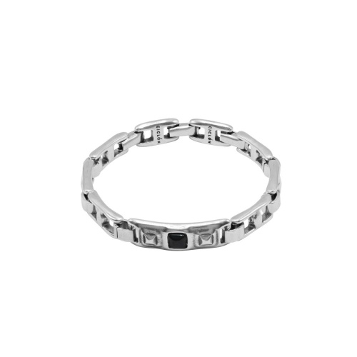 Браслет Ciclon, Mini Metal Kubik, металл, с муранским стеклом, CN-243110 черный, 19,5