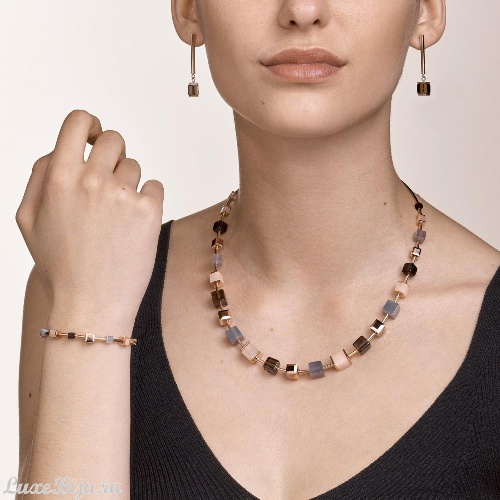 Серьги Coeur de Lion Rose Gold Brown 5059/21-1100 фото 2
