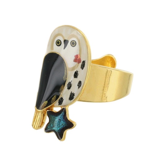 Кольцо TARATATA, Clair de lune, разъемное,смола,блестки,краска,порошок, TT-H24-04407-201 белый фото 2