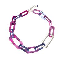 Колье Moon Paris, Lorian, с акриловыми звеньями, ML-22.10-033 лиловый