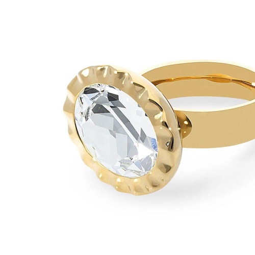 Кольцо Qudo TIVOLA UNICA big (G/P) Crystal 60, 686704 фото 4