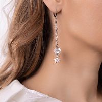 Серьги Lanzerotti, Gelido, с жемчугом в форме сердца и звездой, LZ-25.02-027 белый