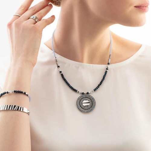 Колье Coeur de Lion Blue-Silver, 2036/10-0717 фото 4