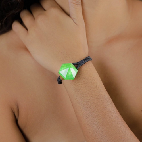 Браслет Nature Bijoux, Combava, с ракушкой Capiz в смоле, NB26.1-13-44360 зеленый фото 3