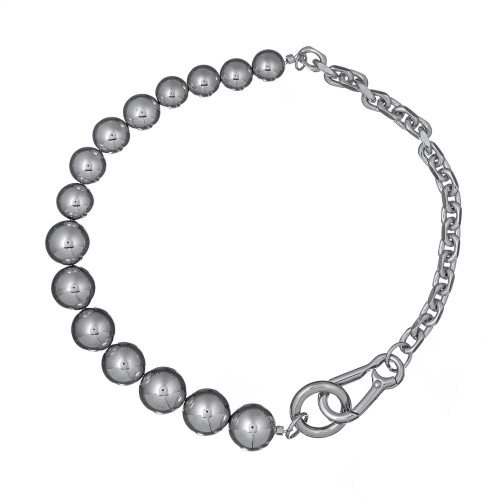 Колье Moon Paris, Ringo, с зеркальными шарами, MR-23.02-021 серебристый