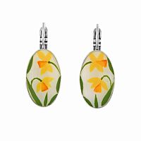 Серьги TARATATA, Jonquille, с узорами и цветной смолой, TT-W24-01703-10Y желтый