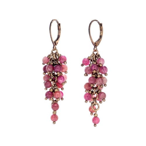 Серьги Lanzerotti, Elisir, с турмалином, LZ-25.10-286 розовый
