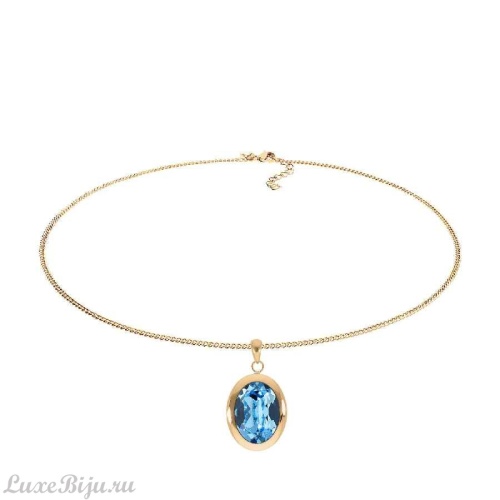 Колье Qudo TIVOLA big G aquamarine, 404528.1 BL/G
