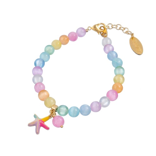 Браслет Lanzerotti, Hello babe!, с селенитом и подвеской-морской звездой, LZ-25.07-196 розовый