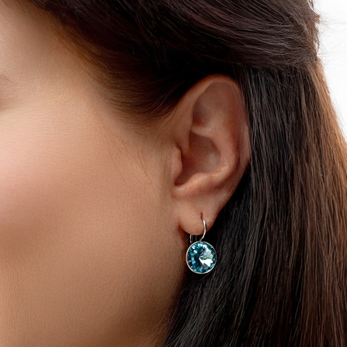 Серьги Fiore Luna Aquamarine, A1903.M22 BL/S фото 2