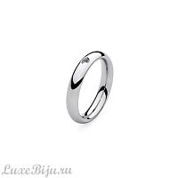 Кольцо - база Qudo Basic small silver 17.2 мм 627042 S