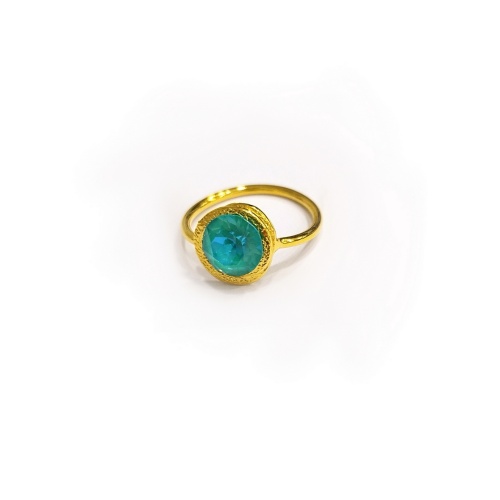 Кольцо Catherine Bijoux, Half moon, разъемное, с кристаллом, CB25.1-5355DG мятный фото 2
