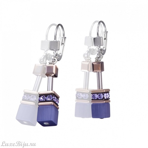 Серьги Coeur de Lion Purple 4016/20-0800